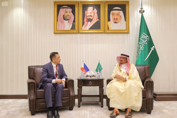 Saudi Hajj minister receives secretary of National Commission on Muslim Filipinos