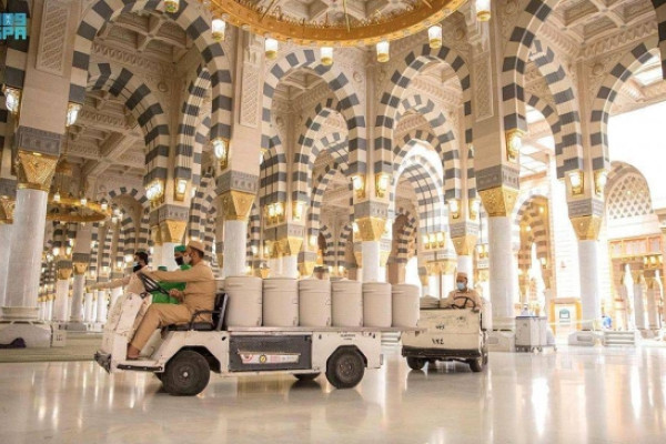 Zamzam containers return to Prophet’s Mosque after a hiatus of over one and a half years