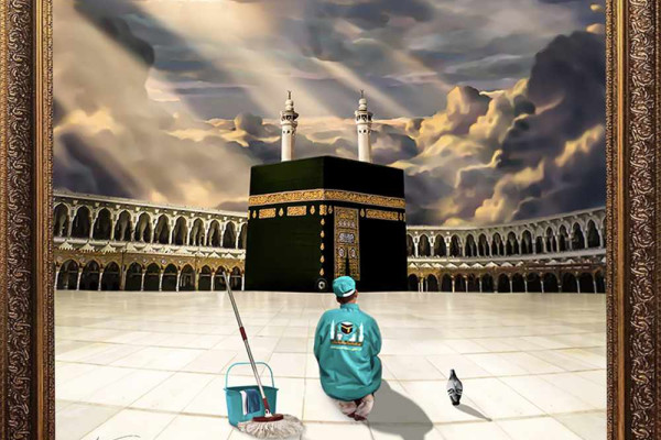 Saudi artist draws on Grand Mosque’s closure for painting inspiration