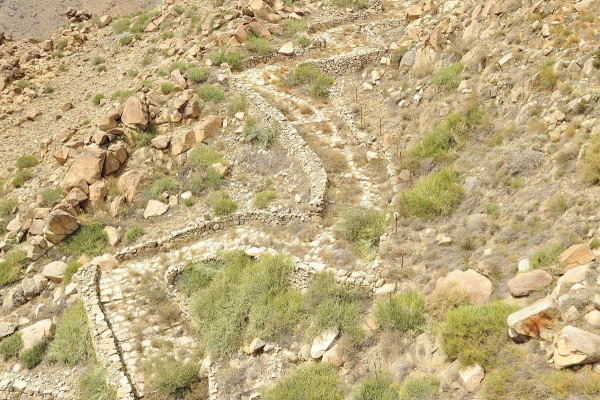 The ancient caravan route between Taif and Makkah